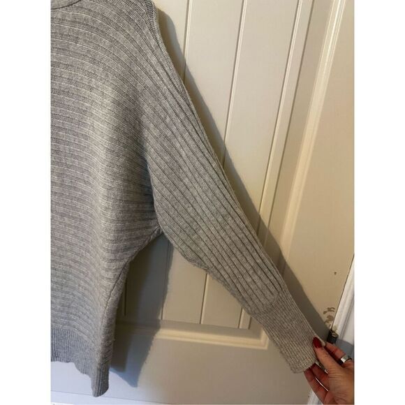 J.Crew Wool Cashmere Boat Neck Cable Gray Sweater Women Top XXS Style 54574 - Picture 12 of 13